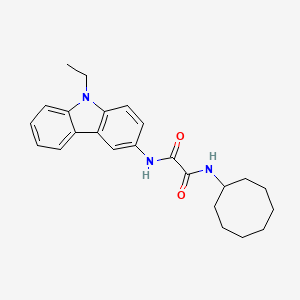 molecular formula C24H29N3O2 B4792832 N-cyclooctyl-N'-(9-ethyl-9H-carbazol-3-yl)ethanediamide 