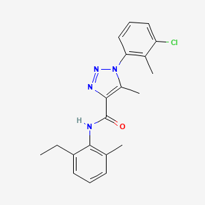 molecular formula C20H21ClN4O B4792864 1-(3-chloro-2-methylphenyl)-N-(2-ethyl-6-methylphenyl)-5-methyl-1H-1,2,3-triazole-4-carboxamide 