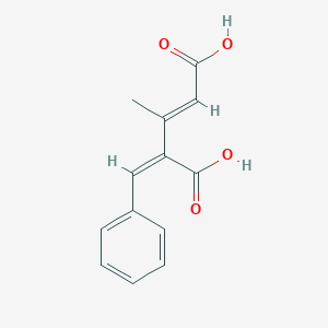 molecular formula C13H12O4 B4792872 4-benzylidene-3-methyl-2-pentenedioic acid 