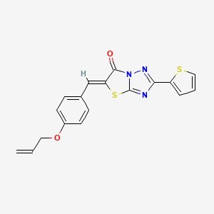 molecular formula C18H13N3O2S2 B4792919 5-[4-(allyloxy)benzylidene]-2-(2-thienyl)[1,3]thiazolo[3,2-b][1,2,4]triazol-6(5H)-one 