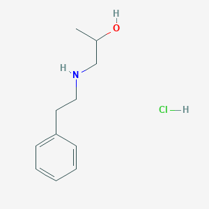 molecular formula C11H18ClNO B4793169 1-[(2-phenylethyl)amino]propan-2-ol hydrochloride 