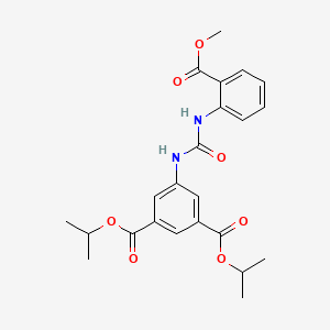 molecular formula C23H26N2O7 B4793214 diisopropyl 5-[({[2-(methoxycarbonyl)phenyl]amino}carbonyl)amino]isophthalate 