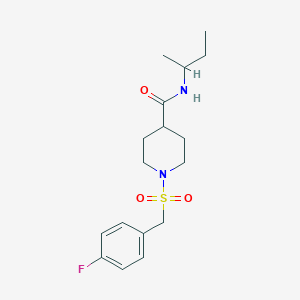 N-(sec-butyl)-1-[(4-fluorobenzyl)sulfonyl]-4-piperidinecarboxamide