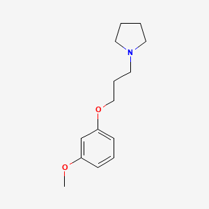 molecular formula C14H21NO2 B4793265 1-[3-(3-methoxyphenoxy)propyl]pyrrolidine 