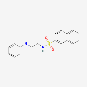 molecular formula C19H20N2O2S B4793270 N-{2-[methyl(phenyl)amino]ethyl}-2-naphthalenesulfonamide 