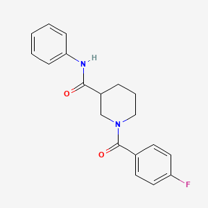 molecular formula C19H19FN2O2 B4793275 1-(4-fluorobenzoyl)-N-phenyl-3-piperidinecarboxamide 