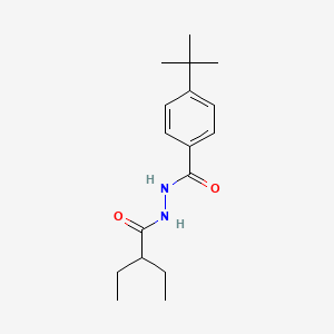 4-tert-butyl-N'-(2-ethylbutanoyl)benzohydrazide