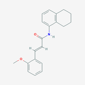 molecular formula C20H21NO2 B4793320 3-(2-methoxyphenyl)-N-(5,6,7,8-tetrahydro-1-naphthalenyl)acrylamide 