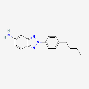 molecular formula C16H18N4 B4793340 2-(4-butylphenyl)-2H-1,2,3-benzotriazol-5-amine 