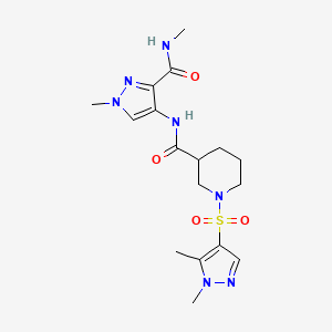 1-[(1,5-dimethyl-1H-pyrazol-4-yl)sulfonyl]-N-{1-methyl-3-[(methylamino)carbonyl]-1H-pyrazol-4-yl}-3-piperidinecarboxamide