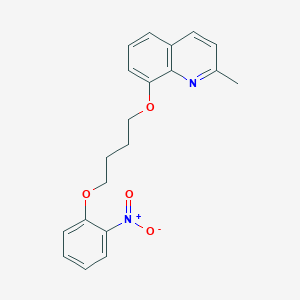 molecular formula C20H20N2O4 B4793422 2-methyl-8-[4-(2-nitrophenoxy)butoxy]quinoline 