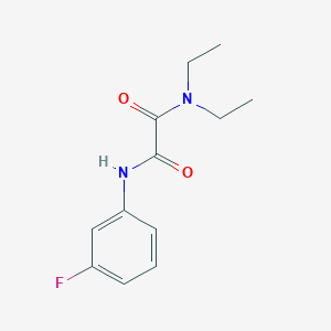 molecular formula C12H15FN2O2 B4793459 N,N-diethyl-N'-(3-fluorophenyl)ethanediamide 