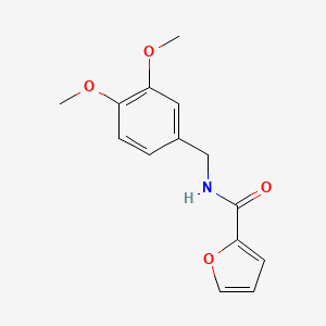 molecular formula C14H15NO4 B4793504 N-(3,4-dimethoxybenzyl)-2-furamide 