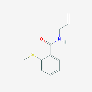 molecular formula C11H13NOS B4793521 N-allyl-2-(methylthio)benzamide 