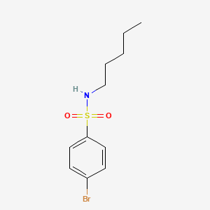 molecular formula C11H16BrNO2S B4793536 4-bromo-N-pentylbenzenesulfonamide 