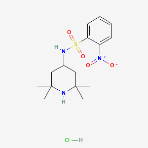 molecular formula C15H24ClN3O4S B4793564 2-nitro-N-(2,2,6,6-tetramethyl-4-piperidinyl)benzenesulfonamide hydrochloride 
