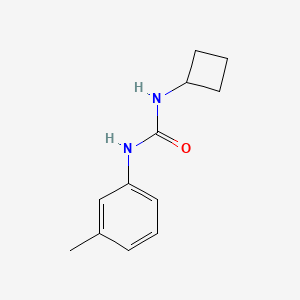 molecular formula C12H16N2O B4793579 N-cyclobutyl-N'-(3-methylphenyl)urea 