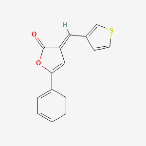 molecular formula C15H10O2S B4793598 5-phenyl-3-(3-thienylmethylene)-2(3H)-furanone 