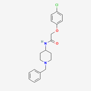 molecular formula C20H23ClN2O2 B4793655 N-(1-benzyl-4-piperidinyl)-2-(4-chlorophenoxy)acetamide 