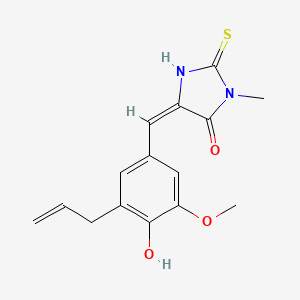 molecular formula C15H16N2O3S B4793685 5-(3-allyl-4-hydroxy-5-methoxybenzylidene)-3-methyl-2-thioxo-4-imidazolidinone 
