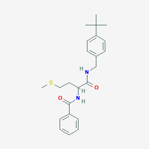 molecular formula C23H30N2O2S B479369 N-[1-{[(4-tert-butylbenzyl)amino]carbonyl}-3-(methylsulfanyl)propyl]benzamide CAS No. 1008239-37-9