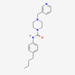 molecular formula C21H28N4O B4793754 N-(4-butylphenyl)-4-(3-pyridinylmethyl)-1-piperazinecarboxamide 