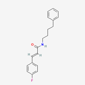 molecular formula C19H20FNO B4793780 3-(4-fluorophenyl)-N-(4-phenylbutyl)acrylamide 