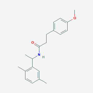 molecular formula C20H25NO2 B4793942 N-[1-(2,5-dimethylphenyl)ethyl]-3-(4-methoxyphenyl)propanamide 