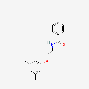 molecular formula C21H27NO2 B4794131 4-tert-butyl-N-[2-(3,5-dimethylphenoxy)ethyl]benzamide 