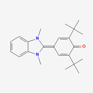 molecular formula C23H30N2O B4794139 2,6-di-tert-butyl-4-(1,3-dimethyl-1,3-dihydro-2H-benzimidazol-2-ylidene)-2,5-cyclohexadien-1-one 