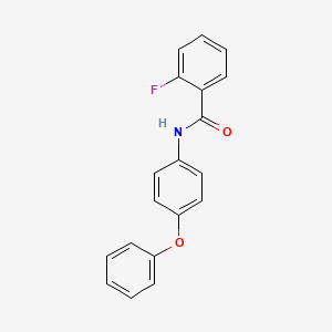 molecular formula C19H14FNO2 B4794141 2-fluoro-N-(4-phenoxyphenyl)benzamide 