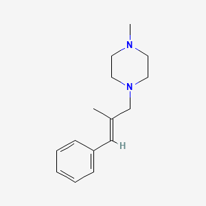 molecular formula C15H22N2 B4794143 1-methyl-4-(2-methyl-3-phenyl-2-propen-1-yl)piperazine 
