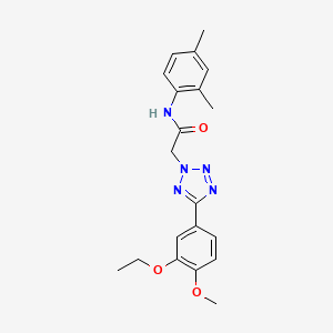 molecular formula C20H23N5O3 B4794217 N-(2,4-dimethylphenyl)-2-[5-(3-ethoxy-4-methoxyphenyl)-2H-tetrazol-2-yl]acetamide 