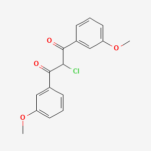 molecular formula C17H15ClO4 B4794242 2-chloro-1,3-bis(3-methoxyphenyl)-1,3-propanedione CAS No. 832739-63-6