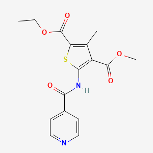 2-ethyl 4-methyl 5-(isonicotinoylamino)-3-methyl-2,4-thiophenedicarboxylate