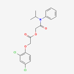 molecular formula C19H19Cl2NO4 B4794302 2-[isopropyl(phenyl)amino]-2-oxoethyl (2,4-dichlorophenoxy)acetate 
