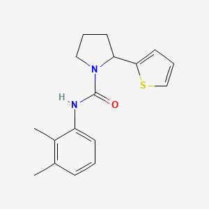 molecular formula C17H20N2OS B4794314 N-(2,3-dimethylphenyl)-2-(2-thienyl)-1-pyrrolidinecarboxamide 