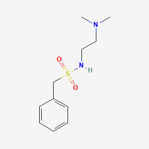 molecular formula C11H18N2O2S B4794328 N-[2-(dimethylamino)ethyl]-1-phenylmethanesulfonamide 