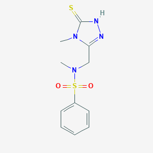 B479436 N-[(5-mercapto-4-methyl-4H-1,2,4-triazol-3-yl)methyl]-N-methylbenzenesulfonamide CAS No. 543694-40-2