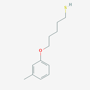 molecular formula C12H18OS B4794385 5-(3-methylphenoxy)-1-pentanethiol 