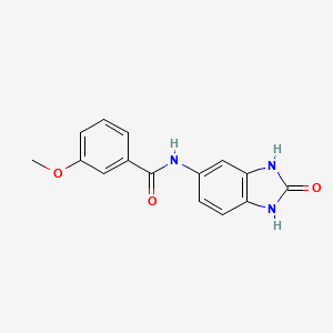 molecular formula C15H13N3O3 B4794406 3-methoxy-N-(2-oxo-2,3-dihydro-1H-benzimidazol-5-yl)benzamide 