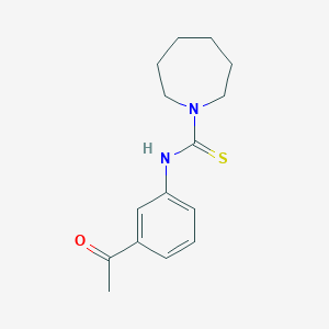 molecular formula C15H20N2OS B4794430 N-(3-acetylphenyl)-1-azepanecarbothioamide 