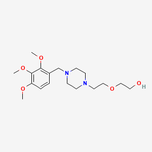 molecular formula C18H30N2O5 B4794531 2-{2-[4-(2,3,4-trimethoxybenzyl)-1-piperazinyl]ethoxy}ethanol 