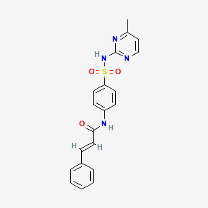 molecular formula C20H18N4O3S B4794536 N-(4-{[(4-methyl-2-pyrimidinyl)amino]sulfonyl}phenyl)-3-phenylacrylamide 