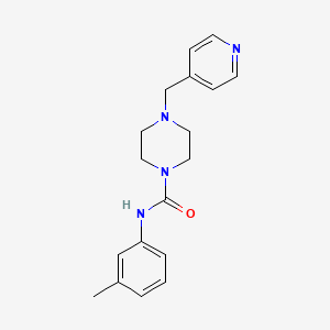 N-(3-methylphenyl)-4-(4-pyridinylmethyl)-1-piperazinecarboxamide
