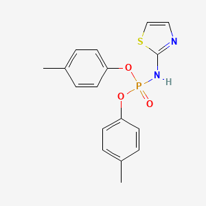molecular formula C17H17N2O3PS B4794591 bis(4-methylphenyl) 1,3-thiazol-2-ylamidophosphate 