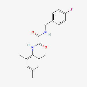 molecular formula C18H19FN2O2 B4794595 N-(4-fluorobenzyl)-N'-mesitylethanediamide 