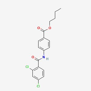 molecular formula C18H17Cl2NO3 B4794638 butyl 4-[(2,4-dichlorobenzoyl)amino]benzoate 