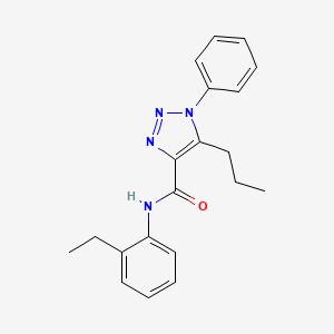 molecular formula C20H22N4O B4794668 N-(2-ethylphenyl)-1-phenyl-5-propyl-1H-1,2,3-triazole-4-carboxamide 