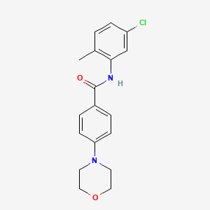 molecular formula C18H19ClN2O2 B4794770 N-(5-chloro-2-methylphenyl)-4-(4-morpholinyl)benzamide 